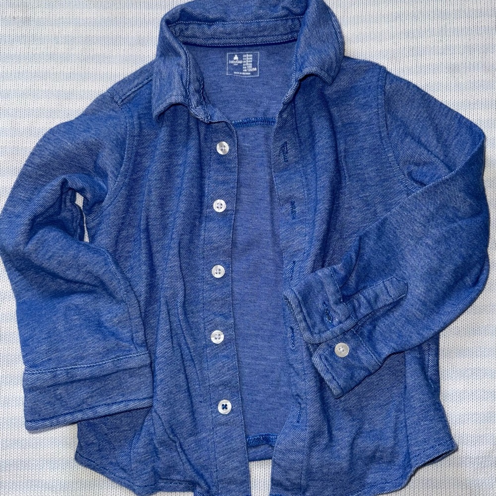 Blue Button-Up Shirt